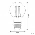 Bombilla LED Gota Transparente A60 E27 2700K