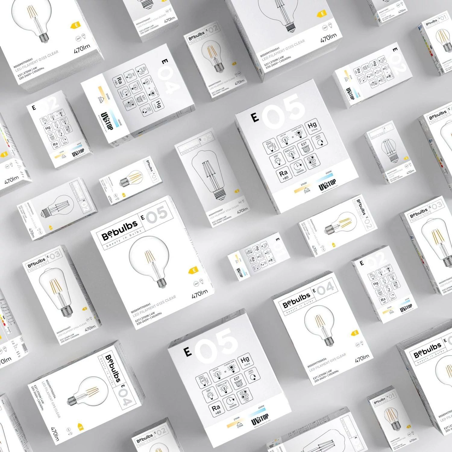 Bombilla LED Transparente Edison ST64 E27 2700K