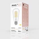 Bombilla LED Transparente Edison ST64 E27 3500K