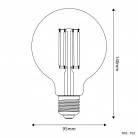 Bombilla LED Globo Transparente G95 E27 2700K