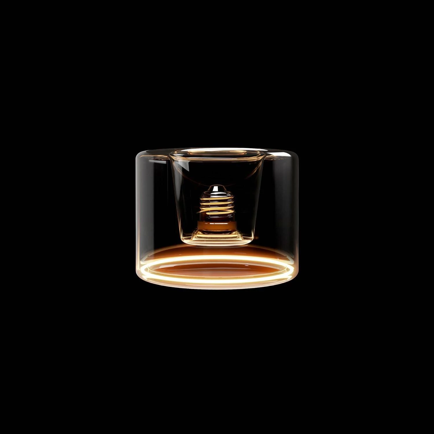 Bombilla LED Transparente Ghost Line Empotrable Donut 120x90 6W 500Lm E27 2200K Regulable - G03