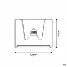 Bombilla LED Transparente Ghost Line Empotrable Donut 120x90 6W 500Lm E27 2200K Regulable - G03
