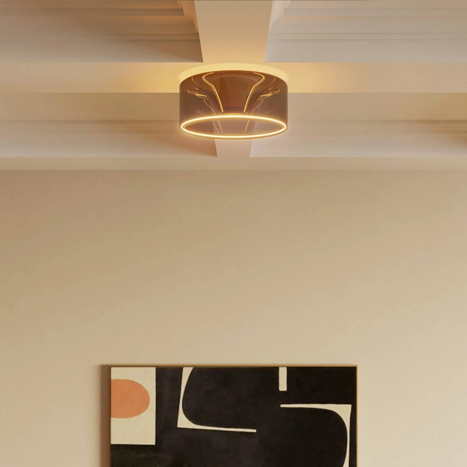 Bombilla LED Smoky Ghost Line Empotrable Donut 195x83 6W 380Lm E27 1900K Regulable - G12