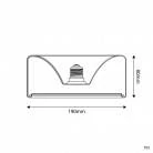 Bombilla LED Smoky Ghost Line Empotrable Donut 195x83 6W 380Lm E27 1900K Regulable - G12