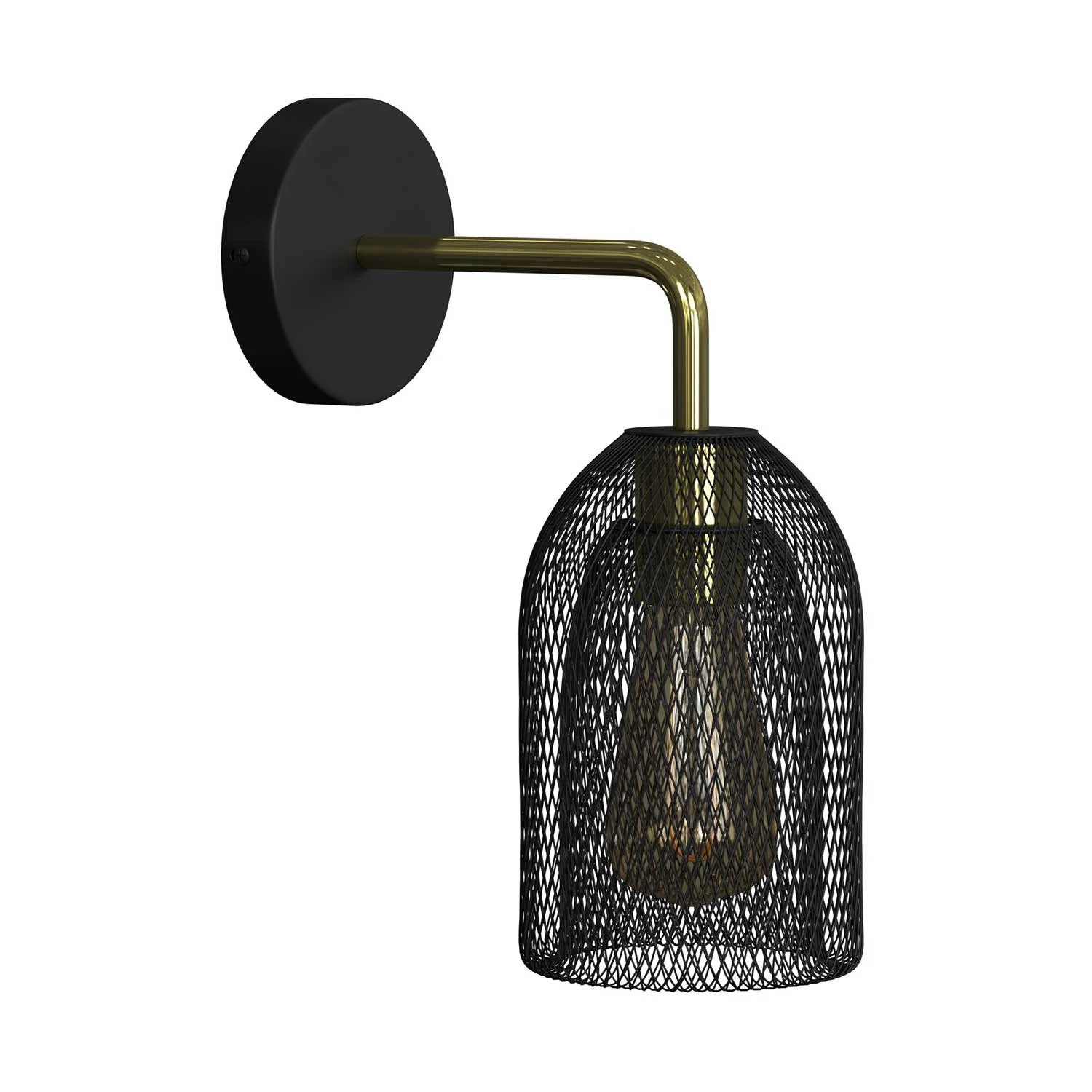 Lámpara de pared Metal de metal con jaula Ghostbell