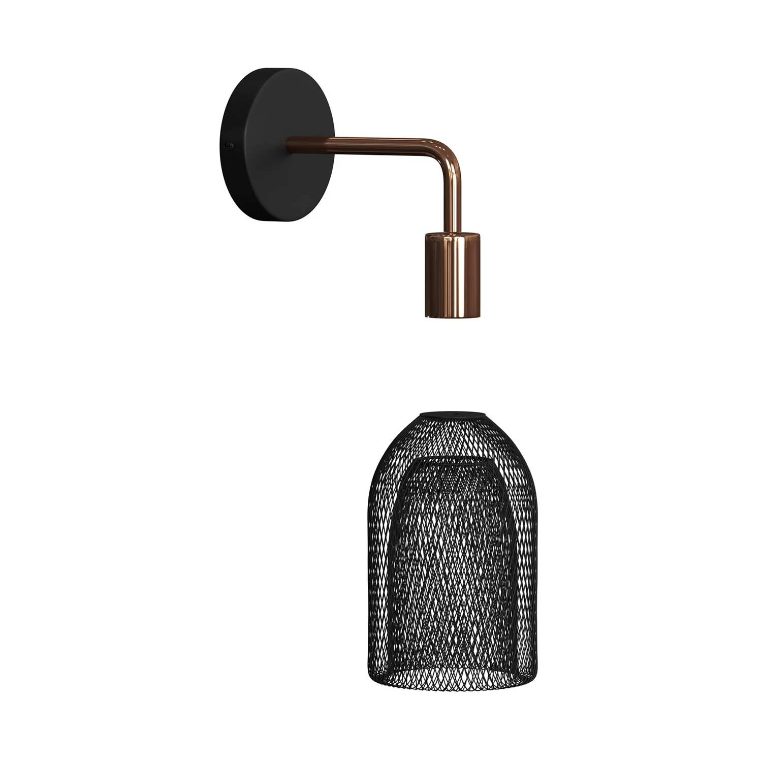 Lámpara de pared Metal de metal con jaula Ghostbell