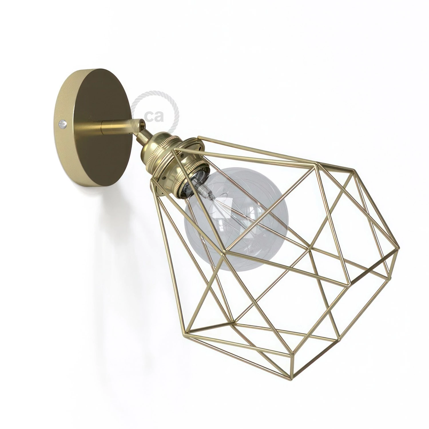 Lámpara de pared o techo metal orientable jaula Diamond