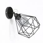 Lámpara de pared o techo metal orientable jaula Diamond