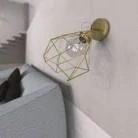 Lámpara de pared o techo metal orientable jaula Diamond