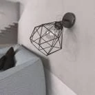 Lámpara de pared o techo metal orientable jaula Diamond