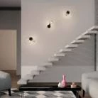 Lámpara de pared o techo metal orientable con jaula Drop
