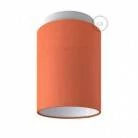 Lámpara de pared o techo con pantalla cilíndrica tela Metal
