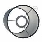 Lámpara de pared o techo con pantalla cilíndrica tela Metal