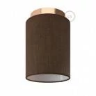 Lámpara de pared o techo con pantalla cilíndrica de tela