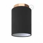 Lámpara de pared o techo con pantalla cilíndrica de tela