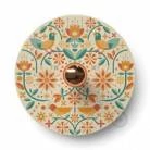 Lámpara de pared Ethnic pantalla UFO ilustrada doble cara