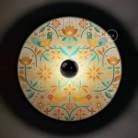 Lámpara de pared Ethnic pantalla UFO ilustrada doble cara