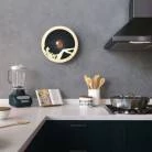 Lámpara de pared Romantic pantalla UFO ilustrada doble cara