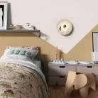 Lámpara de pared Romantic pantalla UFO ilustrada doble cara