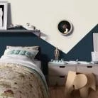 Lámpara de pared Romantic pantalla UFO ilustrada doble cara