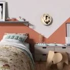 Lámpara de pared Romantic pantalla UFO ilustrada doble cara