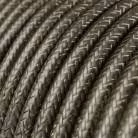Lámpara industrial de metal con cable textil