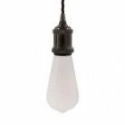 Lámpara vintage de aluminio con cable trenzado