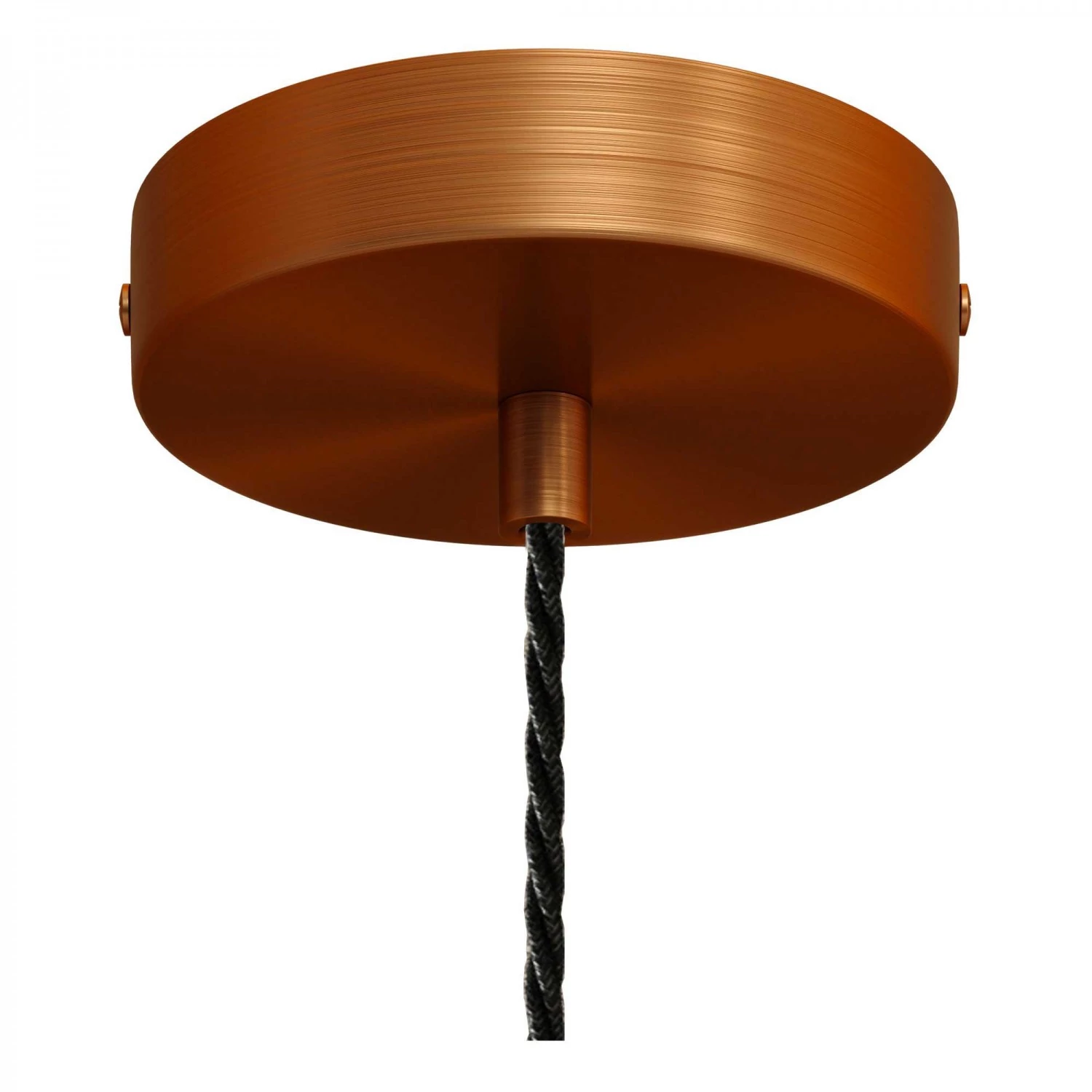 Lámpara vintage de aluminio con cable trenzado