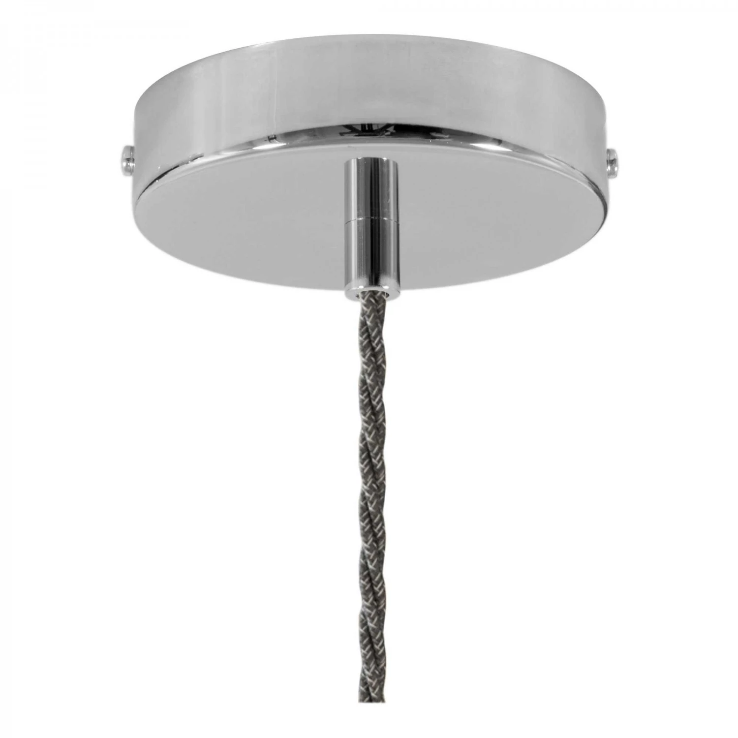 Lámpara vintage de aluminio con cable trenzado