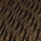 Lámpara vintage de aluminio con cable trenzado