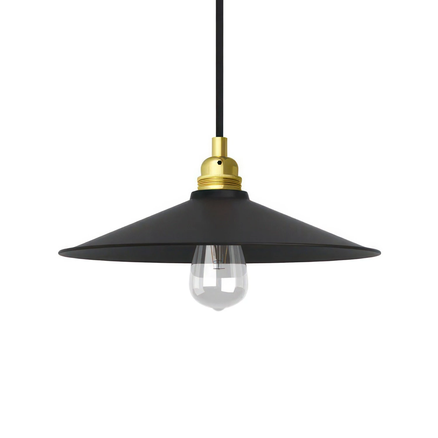 lámpara minimal con pantalla plana grande