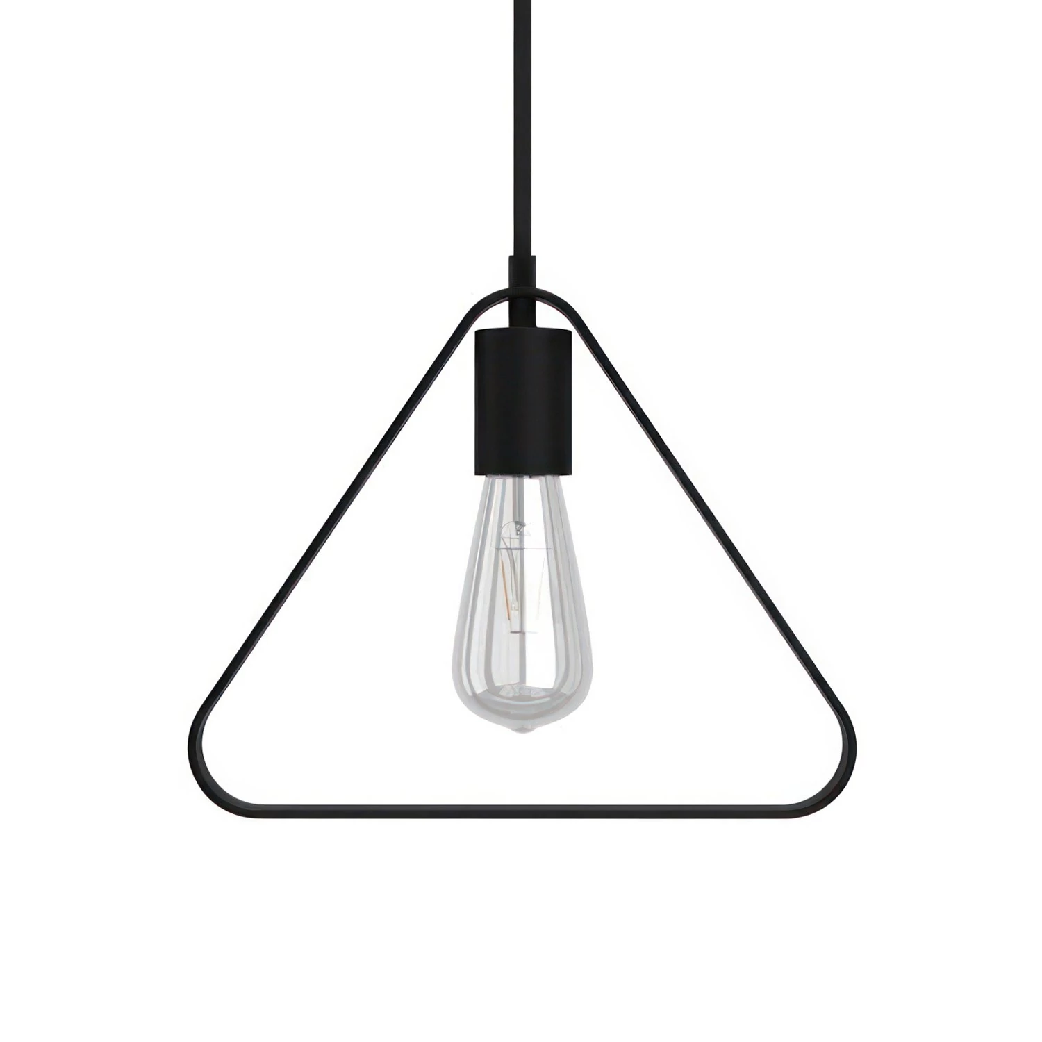 Lámpara moderna con pantalla metal triangular
