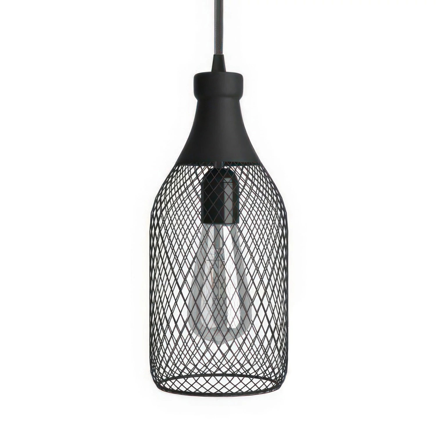 lámpara estilo industrial con pantalla botella Jéroboam