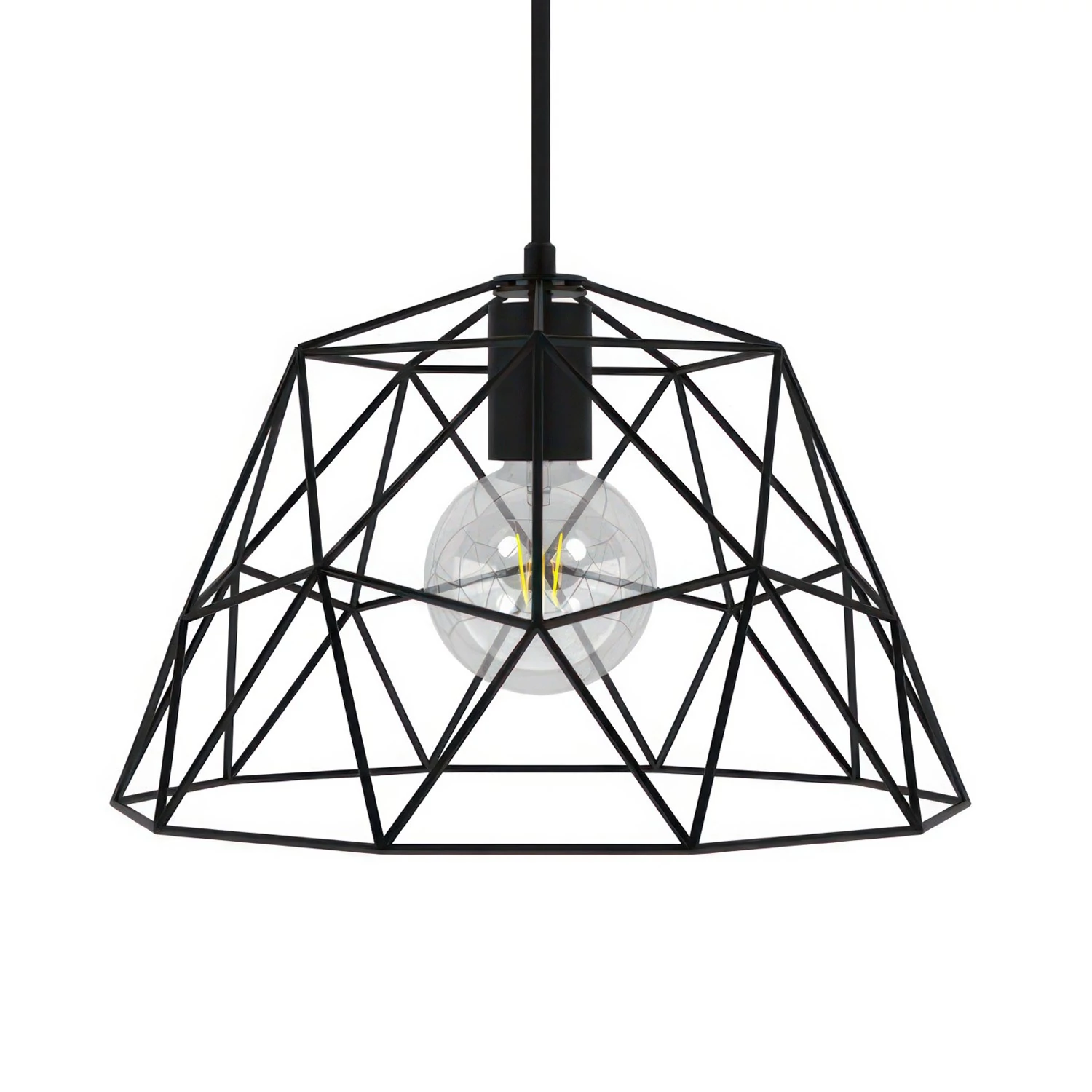 lámpara de suspensión con pantalla Dome XL metal estilo industrial
