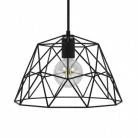 lámpara de suspensión con pantalla Dome XL metal estilo industrial