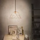 lámpara de suspensión con pantalla Dome XL metal estilo industrial