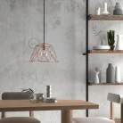 lámpara de suspensión con pantalla Dome XL metal estilo industrial
