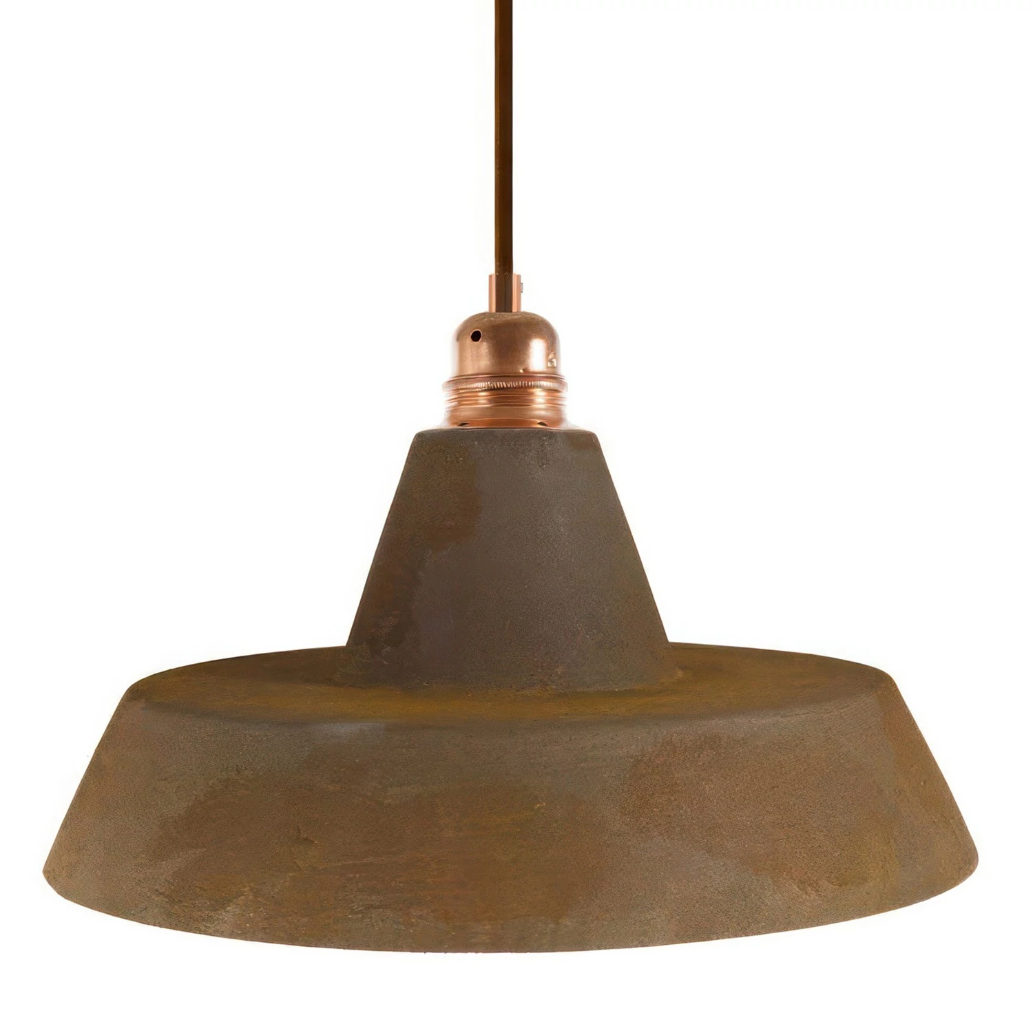 Lámpara Vintage con pantalla de cerámica industrial
