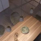 Lámpara con pantalla Vaso de cerámica.