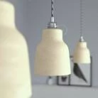 Lámpara con pantalla Vaso de cerámica.