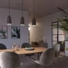 Lámpara estilo rústico con pantalla Botella de cerámica