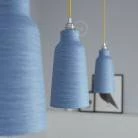 Lámpara estilo rústico con pantalla Botella de cerámica