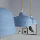 Lámpara de estilo rústico con pantalla Copa de cerámica.