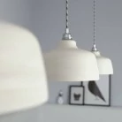 Lámpara de estilo rústico con pantalla Copa de cerámica.