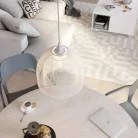 Lámpara de araña industrial con pantalla de jaula XL Ghostbell