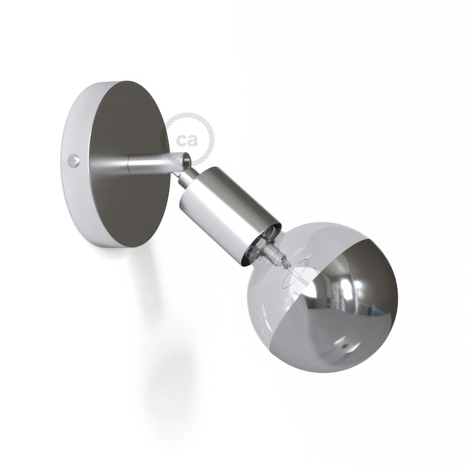 Fermaluce Metal 90° en Metal, foco orientable