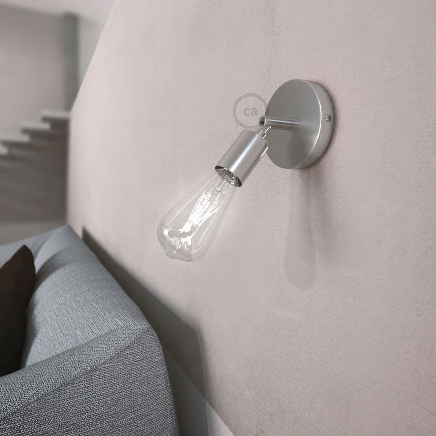 Fermaluce Metal 90° en Metal, foco orientable