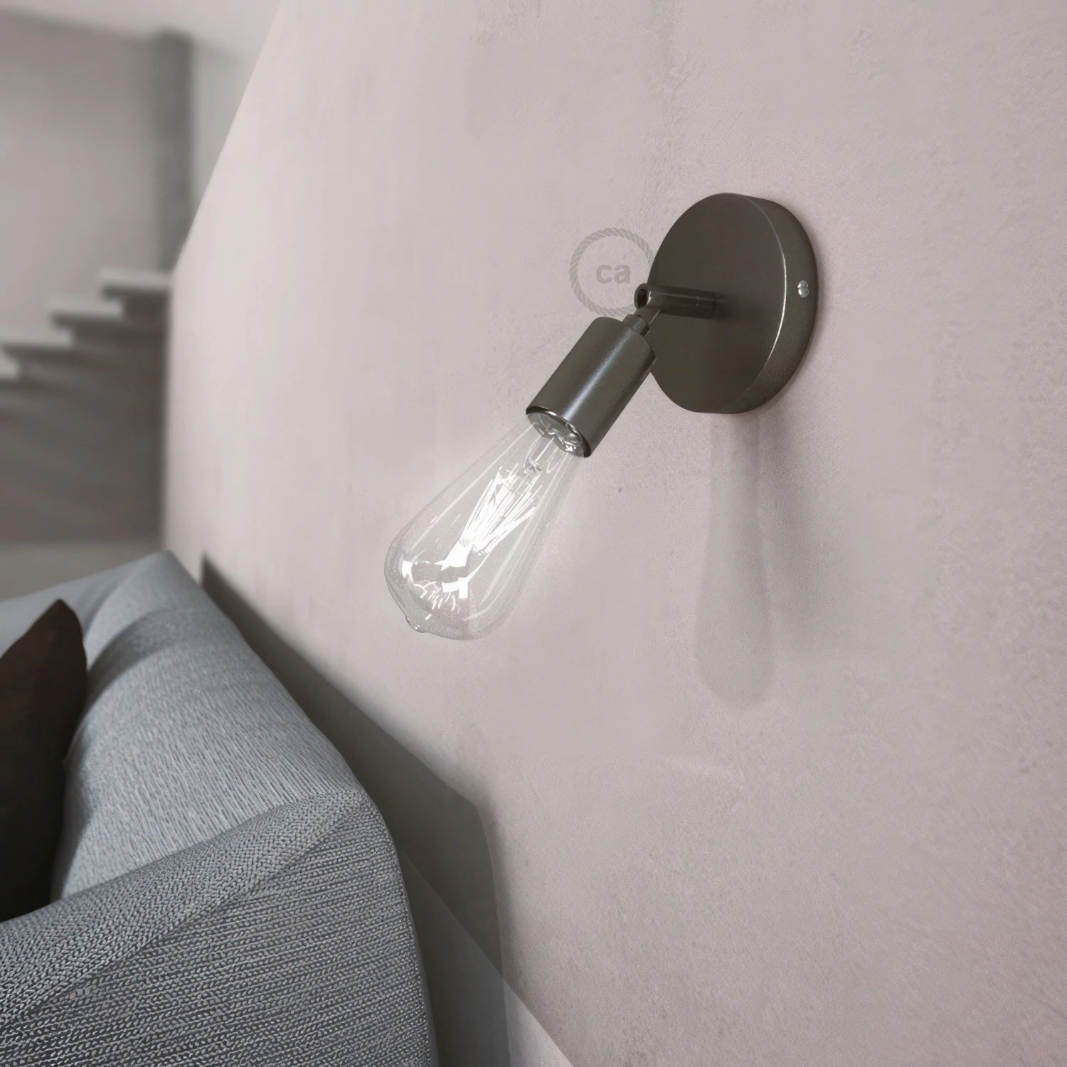 Fermaluce Metal 90° en Metal, foco orientable