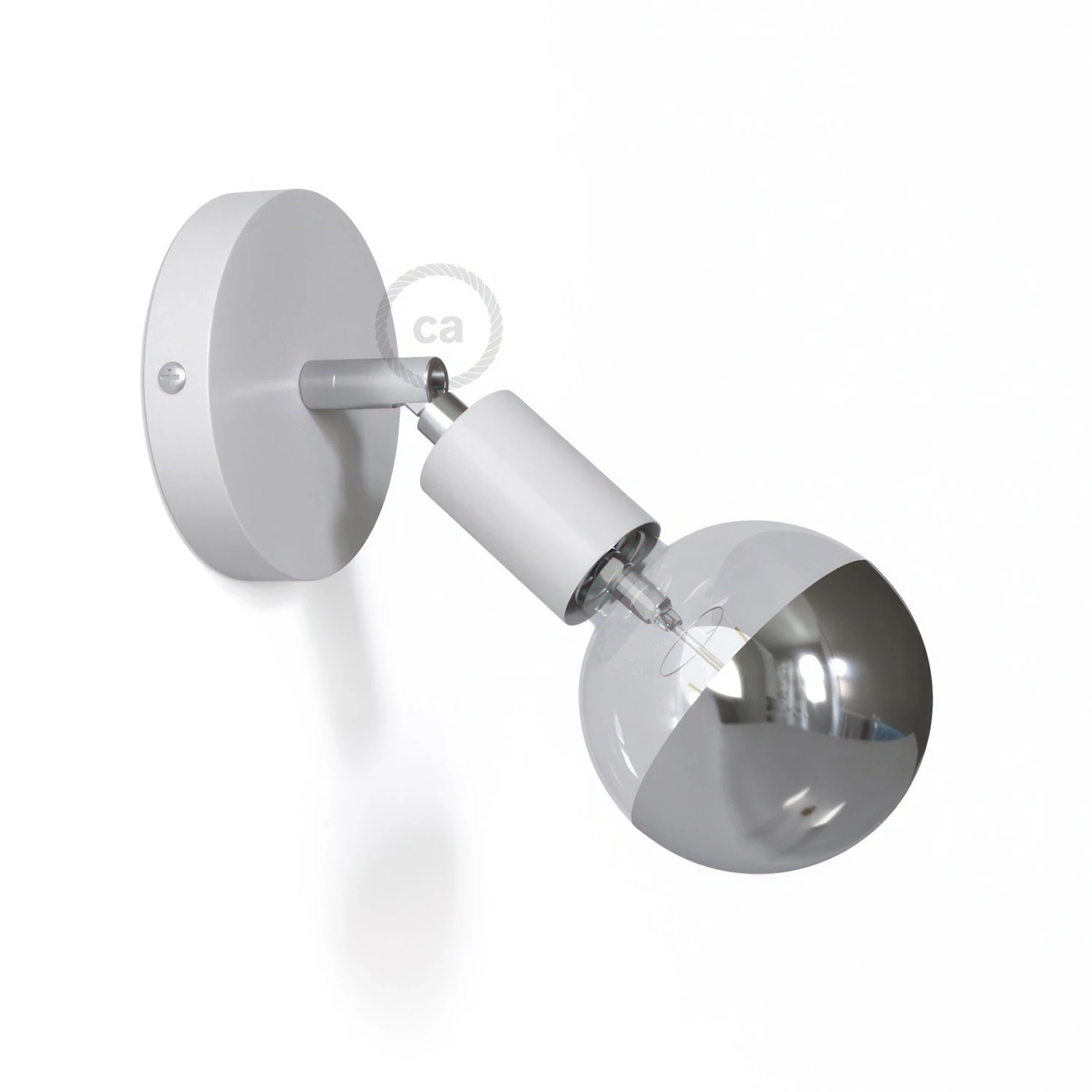 Fermaluce Metal 90° en Metal, foco orientable