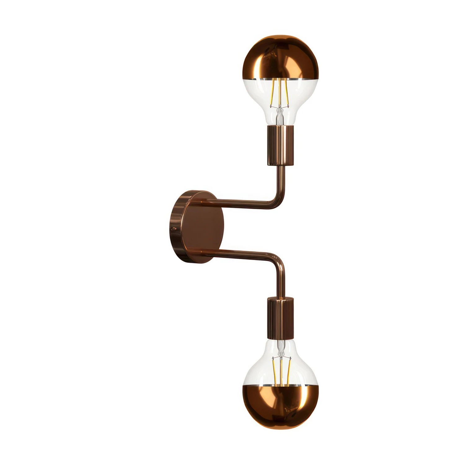 Fermaluce Metal, lámpara de pared con doble extensión